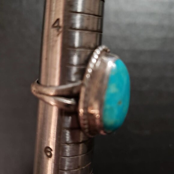 Navajo Turquoise sterling ring s5   (NAR 1002) - Picture 5 of 5